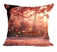 Lot de 2 Velours Housses de Coussins, 40x40cm, Velours Doux Canapé Coussin, BalançOire d'arbre De PêChe, Cushion Covers Double Face, pour Salon, Bedding Salle à ou Décoration D'Intérieur ZY4X-721