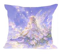 Lot de 2 Velours Housses de Coussins, 50x50cm, Velours Doux Canapé Housse Coussin, FéE RêVe, Cushion Covers Double Face pour Canapé, pour Salon, Bedding Salle à ou Décoration D'Intérieur ZY4X-759