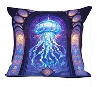 Lot de 2 Velours Housses de Coussins, 55x55cm, Velours Doux Canapé Housse Coussin, MéDuse RêVe, Cushion Covers Double Face pour Canapé, pour Salon, Bedding Salle à ou Décoration D'Intérieur ZY4X-708