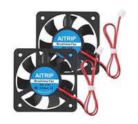 Lot de 2 ventilateurs 50 mm 5010-50 mm-50 x 10 mm CC-12 V-Sans balais-4500 tr/min-Pour imprimante 3D-Silencieux et à haute vitesse de rotation