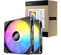 Lot de 2 Ventilateurs de boitier Antec P14 RGB - 14cm (Noir)