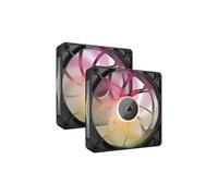 Corsair Ventilateur iCUE Link RX140 Max RGB 140 mm PWM - Pression statique élevée - Pack 2 Noir