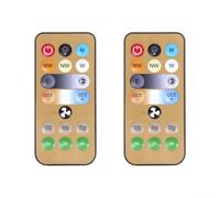 Lot de 2 ventilateurs de plafond E27 - Télécommande de rechange pour éclairage domestique et ventilateur avec fonctions variables et variables - Idéal pour une utilisation dans la chambre ou le salon