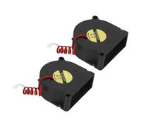Lot de 2 ventilateurs de refroidissement 24 V 5020 double roulement à billes avec dissipateur thermique 10 000 tr/min haute vitesse pour imprimante 3D SV08 50 x 50 x 20 mm