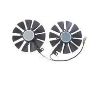 Lot de 2 Ventilateurs de Refroidissement de 87 mm for Carte Graphique ASUS, Compatible avec Les modèles ASUS, Dual, GeForce, GTX 1060-O6G, P106-100, DC 12 V 0,40 A, DC 12 V 0,50 A.