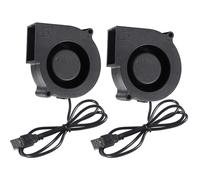 Lot de 2 ventilateurs de refroidissement USB 75 mm 75 x 30 mm 5 V 7530 Centrifugal Fan Turbo Case Fan Refroidisseur pour ventilateur d'échappement de rechange