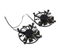 Lot de 2 ventilateurs VGA de refroidissement pour carte graphique RTX2060 86 mm 4 broches 12 V pour GTX1060 GTX960 GTX950