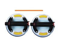Lot de 2 ventouses à vide de 21 cm de diamètre for carrela en granit et verre, leva manuel, capacité de char de 220 kg, ventouse lourde de 20 cm(Type 4 White 2PCS)
