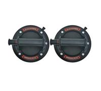 Lot de 2 ventouses à vide de 21 cm de diamètre for carrela en granit et verre, leva manuel, capacité de char de 220 kg, ventouse lourde de 20 cm(Type 1 Black 2PCS)