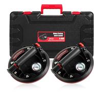 Lot de 2 ventouses de 20,3 cm avec manomètre - Cric de carrelage - Pour carrelage, verre, marbre, vitres - Charge maximale : 200 kg
