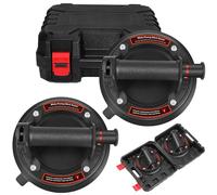 Lot de 2 ventouses de 200 kg - Ventouse puissante - Convient pour le verre lourd - Pour verre, carrelage, marbre, capacité de charge maximale