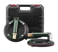 Lot de 2 ventouses en verre de 20,3 cm pour soulever un grand verre avec poignée en métal et pompe ABS, capacité de charge de 108,9 kg, ventouses robustes pour fenêtre en verre, sol en marbre