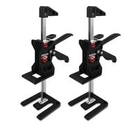 Lot de 2 Vérins à Bras pour Économiser de la Main-d'œuvre - Élévateur à Main pour Installer Armoires, Sols et Fenêtres - Outil de Levage pour Meubles - Charge de 200 kg
