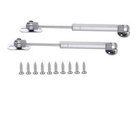 Lot de 2 vérins à gaz 20 N/2 kg - Charnière de sécurité - Shock de gaz - Ouverture douce et amortissement - Tête télescopique en caoutchouc - 30,5 cm de long