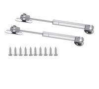 Lot de 2 vérins à gaz 30 N/3,2 kg - Charnière de sécurité - Shock de gaz - Ouverture douce et amortissement - Tête télescopique en caoutchouc - 25,4 cm de long