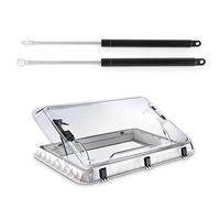 Lot de 2 vérins à gaz 340mm 40N pour camping-car, Ressort de vérins à gaz Remplacement Accessoires pour Caravane Seitz Dometic Heki 2 E015