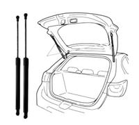 Lot de 2 vérins à gaz pour hayon arrière pour Renault Laguna II Hatchback (BG) avec spoiler 2001-2007 (OEM : 871025223) - 51,3 cm