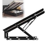 Lot de 2 vérins à gaz pour lit de rangement, mécanisme de pliage pneumatique robuste pour une meilleure accessibilité au lit et au canapé