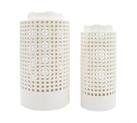 Lot de 2 vermifuges professionnels pour parterres surélevés, pour usage domestique, couvercle et grille d'aération, conteneur de compost compact en plastique pour déchets de cuisine et de jardin,