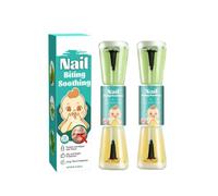 Lot de 2 vernis à morsures d'ongles - 10 ml de vernis anti-morsure avec formule amère | Vernis clair pour arrêter la morsure des ongles | Soins des ongles pour