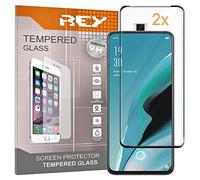 [Lot de 2] Verre Trempé 3D pour Oppo RENO 2Z - Oppo RENO 2F, Noir, Protecteur d'écran qualité supérieure, Protection Complète, 3D, 4D, 5D