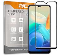 [Lot de 2] Verre Trempé 3D pour Vivo Y35 5G - Vivo Y16 - Vivo Y55 5G, Noir, Protecteur d'écran qualité supérieure, Protection Complète, 3D, 4D, 5D