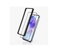 Lot de 2 Verre Trempé avec Cadre Applicateur pour Galaxy A35 / A55 Noir / Transparent