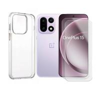 Lot de 2 Verre trempé compatible pour OnePlus 15 5G 6.78"" CPH2747, CPH2745, PLK110+ Coque de Protection transparente souple silicone - Visiodirect -