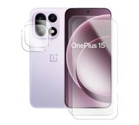 Lot de 2 Verre trempé compatible pour OnePlus 15 5G 6.78"" CPH2747, CPH2745, PLK110+ lot de 2 Verre trempé Protecteur d'objectif camera arrière - Visiodirect -