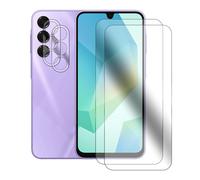 Lot de 2 Verre trempé compatible pour Samsung Galaxy A16 4G SM-A165F 6.7""+ lot de 2 Verre trempé Protecteur d'objectif camera arrière - Visiodirect -