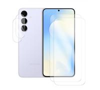 Lot de 2 Verre trempé compatible pour Samsung Galaxy S25 FE 5G SM-S731B 6.7""+ lot de 2 Verre trempé Protecteur d'objectif camera arrière - Visiodirect -