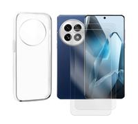 Lot de 2 Verre trempé incurvé compatible pour OnePlus 13R 5G+ Coque de Protection transparente souple silicone - Visiodirect -