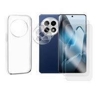 Lot de 2 Verre trempé incurvé compatible pour OnePlus 13R 5G+ Lot 2 Verre Trempé Caméra Arrière + Coque souple silicone transparente-Visiodirect
