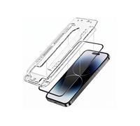 Lot de 2 Verre Trempé pour iPhone 14 Pro avec Cadre Applicateur 3mk Noir / Transparent