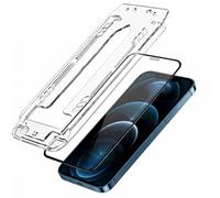 Lot de 2 Verre Trempé pour iPhone 12 Pro Max avec Cadre Applicateur 3mk Noir / Transparent