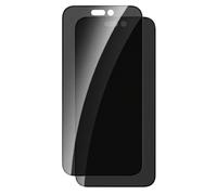 Verre Trempé Anti-espion Lot de 2 pour iPhone 16 Pro Max Noir Transparent