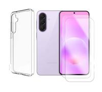 Lot de 2 Verre trempé pour Samsung Galaxy A57 5G SM-A576B 6.7"" + Coque de protection transparente souple silicone - Visiodirect -