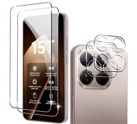 Lot de 2 Verre Trempé pour Xiaomi 15T + 2 Protection Objectif Caméra Arrière Verre Trempé Anti-Rayures 9H - HQSELECTION®