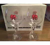 Lot de 2 verres à bière delirium 25cl 33cl neuf
