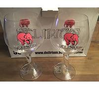 Lot de 2 verres à bière delirium 50cl neuf
