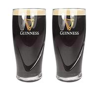 Lot de 2 verres à bière Guinness à motif en relief