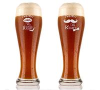 Lot de 2 verres à bière polar-effet - 0,5 l - Avec gravure personnalisée - Idée cadeau - Couple d'amour et couple de mariage - Verre à bière pour - Motif Mrs. Always Right & Mr. Right