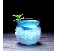 Lot de 2 Verres à Martini sans Pied avec Refroidisseur, Verre à Cocktail avec Bol à Glace, Verre à Cocktail avec Porte-glaçons, Tasses de Refroidissement pour Alcool à Whisky, Bar de(150 ml * 2)