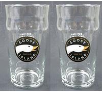 Lot de 2 verres à pinte de bière de l'île d'oie