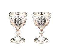 Lot de 2 verres à vin de 30 ml vintage médiéval pour la communion ou le dîner