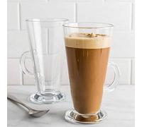 Lot de 2 verres avec poignée RAYANDIRECT à latte macchiato de Pasabahce
