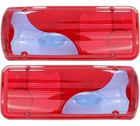 Lot de 2 verres de feu arrière droit et gauche compatibles avec VW Crafter MAN TGA TGL TGM TGS TGX Mercedes Sprinter 906 Remorque Camion Remorque Verre de rechange pour feu arrière Bleu