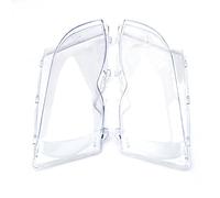 Lot de 2 Verres de Phare Transparents pour E46 4 Portes 320i 325i 325xi 330i 330xi 2002-2005，Remplacement PC Haute Qualité，Cache Optique Cristal