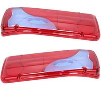 Lot de 2 verres de rechange pour feu arrière droit et gauche - Compatible avec VW Crafter MAN TGL TGM TGS TGX Mercedes Sprinter 906 - Pour camion, remorque, remorque - Bleu