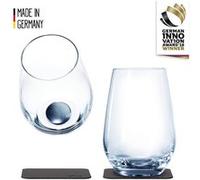 Silwy Verres magnétiques Longdrink 0,4 l – Cristal, aimant intégré, nano-gel métalliques